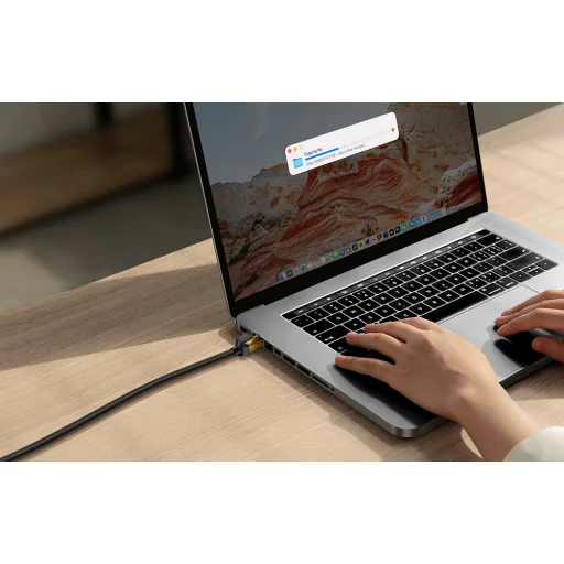 Ethernet RJ45 hálózati kábel, 10Gbps, 1m (fekete) - 9