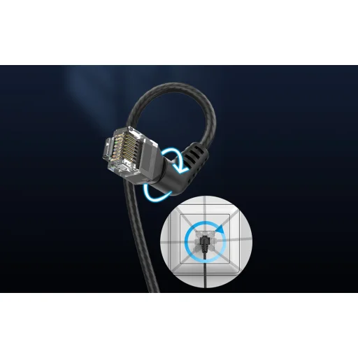 Network Cable UTP Cat.6 Vention IBOBJ, RJ45 Ethernet, 5m (fekete) - 5