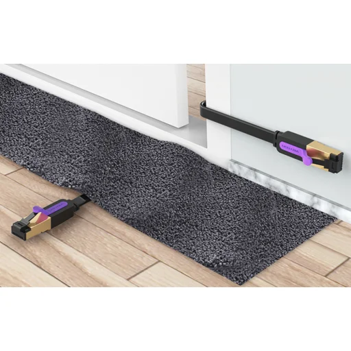 Lapos Hálózati Kábel UTP CAT7 Vention ICABK RJ45 Ethernet 10Gbps 8m Fekete - 4