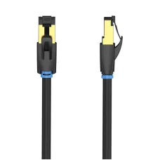 CAT8 SFTP RJ45 Ethernet Hálózati Kábel 40Gbps 1m Fekete