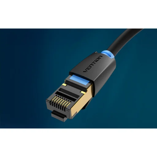 Network Kábel CAT8 SFTP Vention IKABK RJ45 Ethernet 40Gbps 8m Fekete - 7