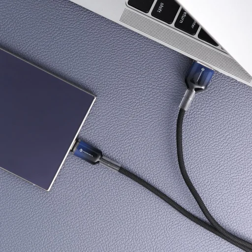 F-ENERGY C351 Micro USB kábel USB A -ról Micro USB -ra QC3.0 2,4A 18W Gradiens 1 m fekete - 5