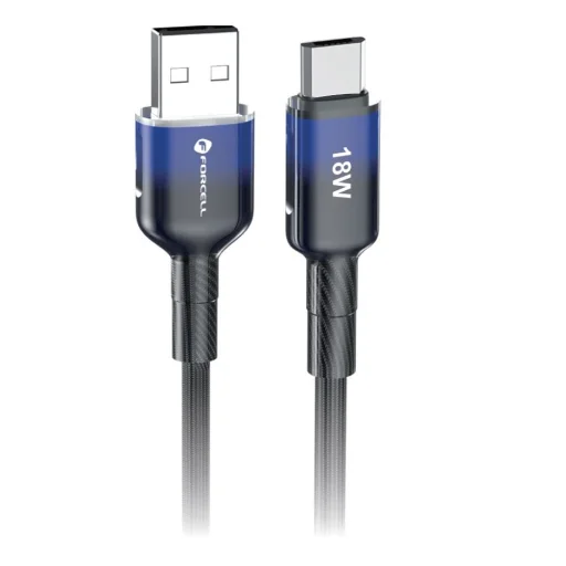 F-ENERGY C351 Micro USB kábel USB A -ról Micro USB -ra QC3.0 2,4A 18W Gradiens 1 m fekete - 7