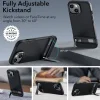 iPhone 15 Plus Translucent Black ESR Air Shield Boost Kickstand tok thumbnail