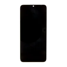 LCD Kijelző + Érintő Egység + Előlapi Borítás Honor X7a Fekete (Szervizcsomag)