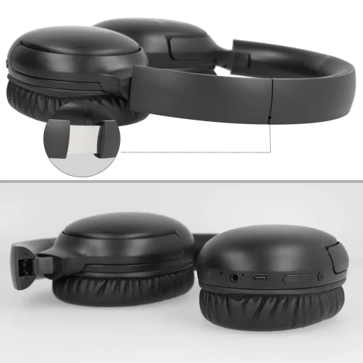 Blavec Over-ear Bluetooth fejhallgató BO-12 Bass Master ANC (BO12-B) fekete - 5