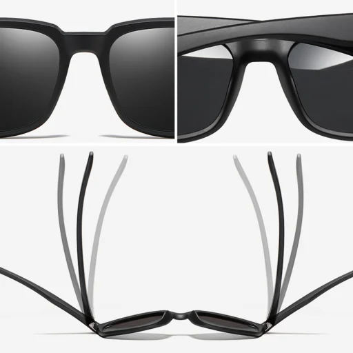 Napszemüveg Polarised TR90 Techsuit - UV védelem - Matt barna - 3