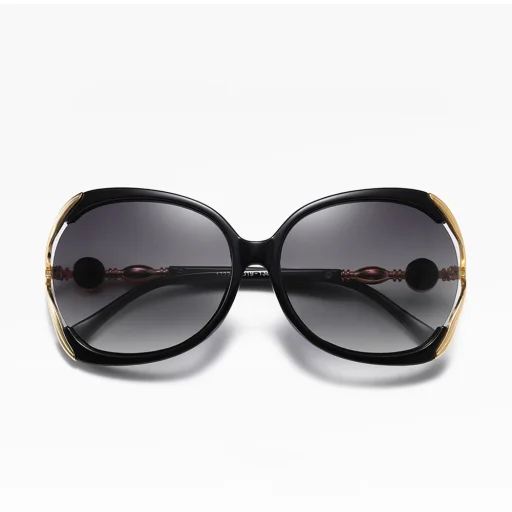 Női Techsuit Polarizált napszemüveg (1722) UV védelemmel, PC - Fekete / Szürke - 2