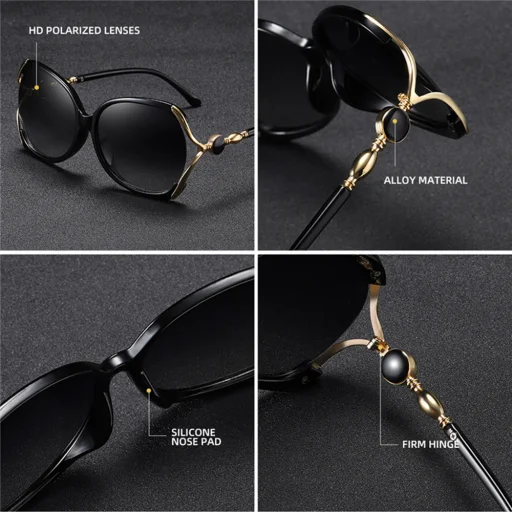 Női UV-védelemmel ellátott Polarizált Napszemüveg Techsuit (1722), PC - Barna - 5