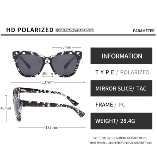 Napszemüveg Barna/Fekete Techsuit Polarised PC (OD8155-C3) - UV Védelem - 6
