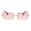 Polarizált napszemüveg Techsuit Fém (16031-C6) - UV védelem - Rózsaszín. thumbnail