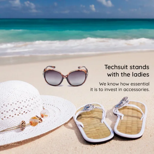 Női Polarizált Napszemüveg UV Védelemmel PC Techsuit (2962) - Piros - 3