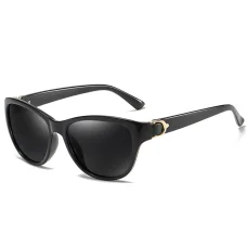 Női napszemüveg Techsuit Polarized (A572) UV-védelemmel, PC - Fekete / Szürke