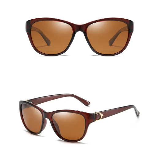 Női - Techsuit Polarizált napszemüveg (A572) - UV védelemmel, PC - Barna - 2