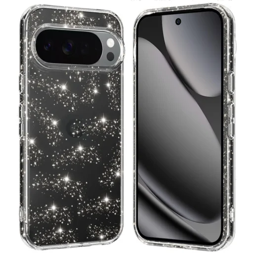 Google Pixel 10 Pro XL Techsuit - SparkleSkin Series - Clear tok - 1