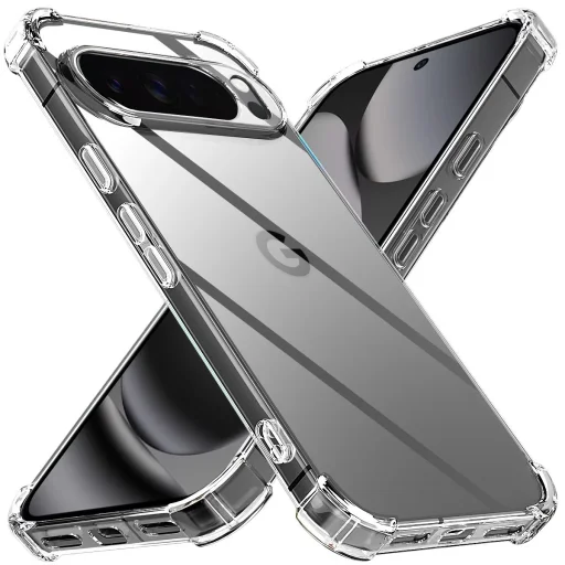 Google Pixel 10 Pro XL Techsuit - Shockproof Clear Silicone tok - Átlátszó - 1