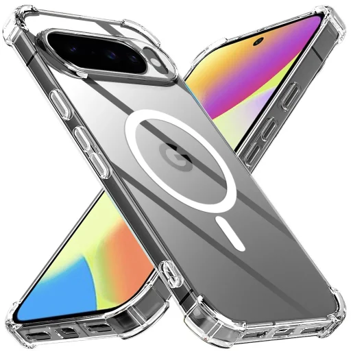 Google Pixel 10 Techsuit Shockproof Clear Silicone MagSafe tok - Átlátszó. - 1