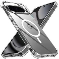 Google Pixel 10 Pro XL Clear Techsuit - Shockproof Clear Silicone MagSafe tok