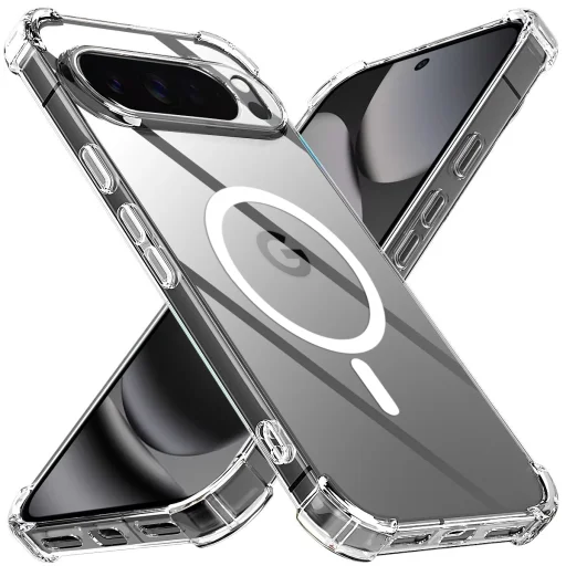 Google Pixel 10 Pro XL Clear Techsuit - Shockproof Clear Silicone MagSafe tok - 1