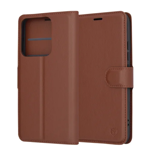Xiaomi 14 Barna Techsuit - Leather Folio tok - 6