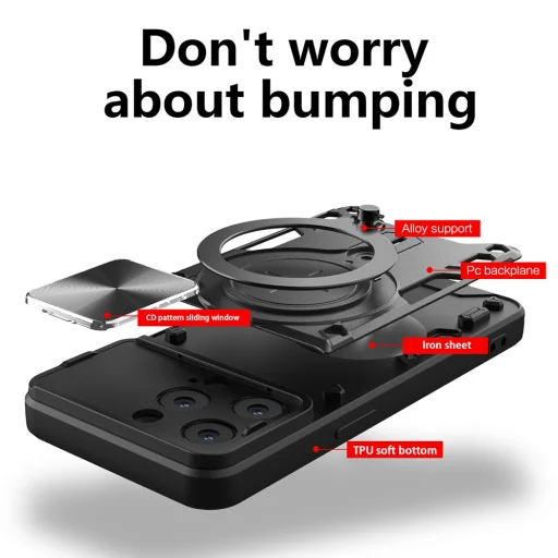 iPhone 14 Pro Techsuit CamGuard Pro Fekete tok - 2