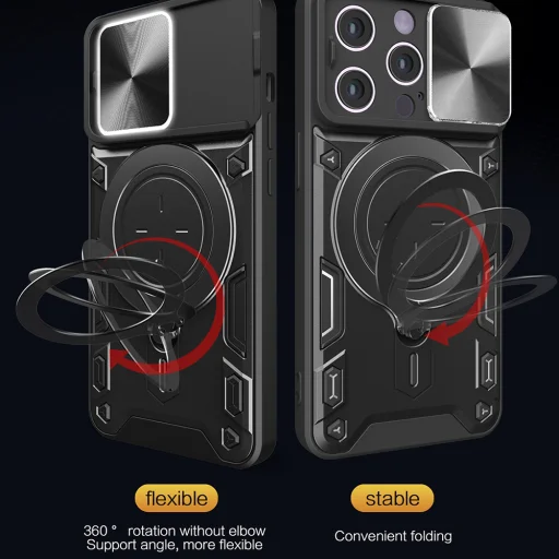 iPhone 14 Pro Techsuit CamGuard Pro Fekete tok - 4