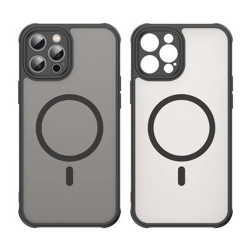 Techsuit - HaloFrost II MagSafe - iPhone 12 Pro Max - Fekete tok - 2