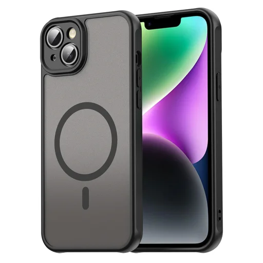 Apple iPhone 14 Plus Black Techsuit HaloFrost II MagSafe tok - 1