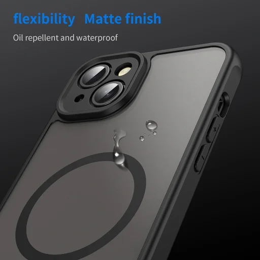 Apple iPhone 14 Plus Black Techsuit HaloFrost II MagSafe tok - 6