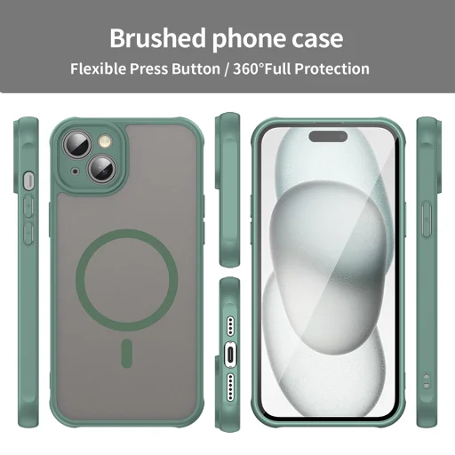 Apple iPhone 14 Plus Techsuit - HaloFrost II MagSafe - Zöld tok - 3