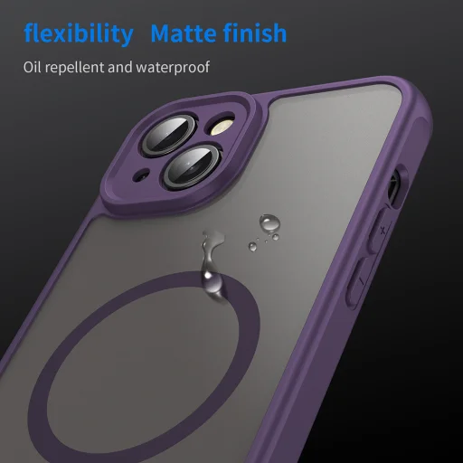 iPhone 14 Purple Techsuit - HaloFrost II MagSafe tok - 6
