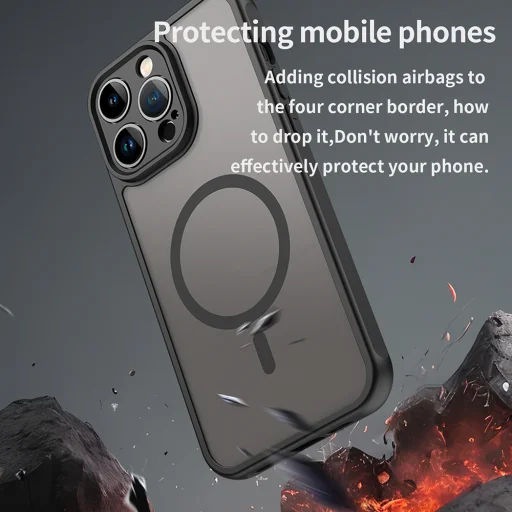 iPhone 14 Pro Black Techsuit - HaloFrost II MagSafe tok - 4