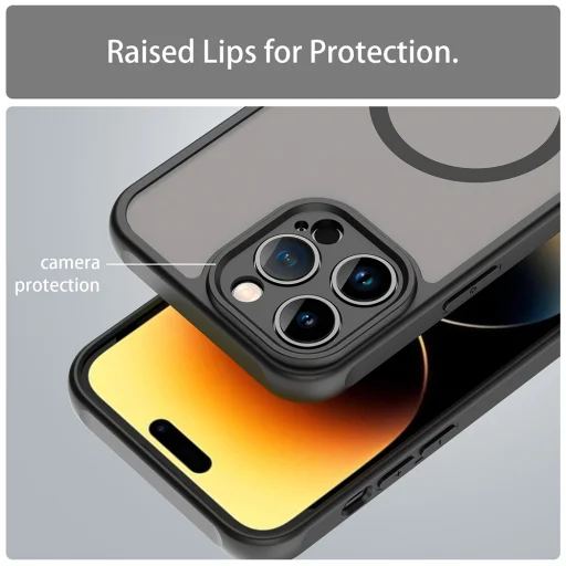 iPhone 14 Pro Black Techsuit - HaloFrost II MagSafe tok - 5