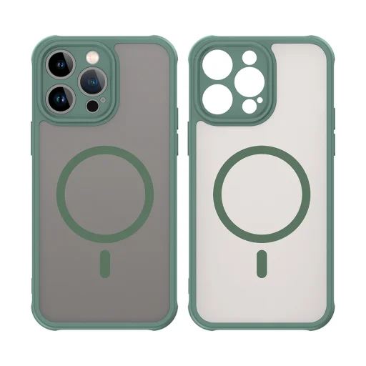 iPhone 14 Pro Max - Techsuit - HaloFrost II MagSafe - Zöld tok - 3