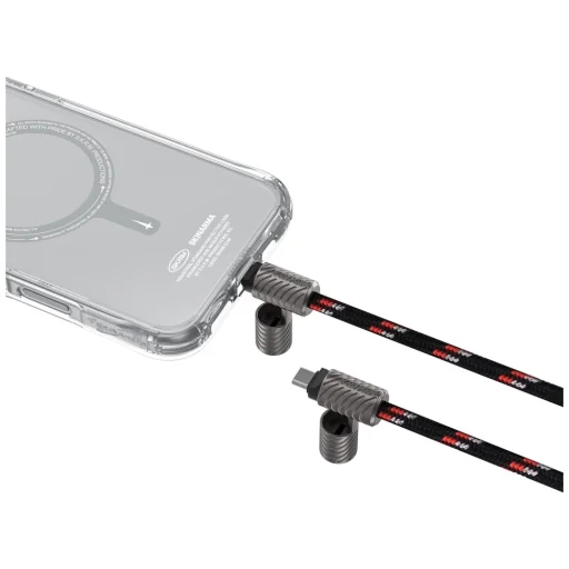 Universal Telefon Nyakpánt 2 az 1-ben Kábel Skinarma Dyno Ve USB-C/USB-C fekete - 3