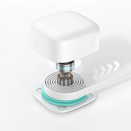 USAMS Hálózati töltő 1xUSB-C visszahúzható Lightning kábellel PD+QC 35W Gan Gyors töltés fehér - 4