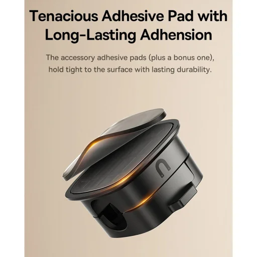 Baseus Kábelrendező Lite Series Mágneses (B01331106211-00) - 3 darab, 3M ragasztó - Fehér - 8