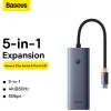Baseus Docking Station UltraJoy Type-C to HDMI, 4 x USB, 4K@30Hz - Space Grey (B00052809813-00) thumbnail