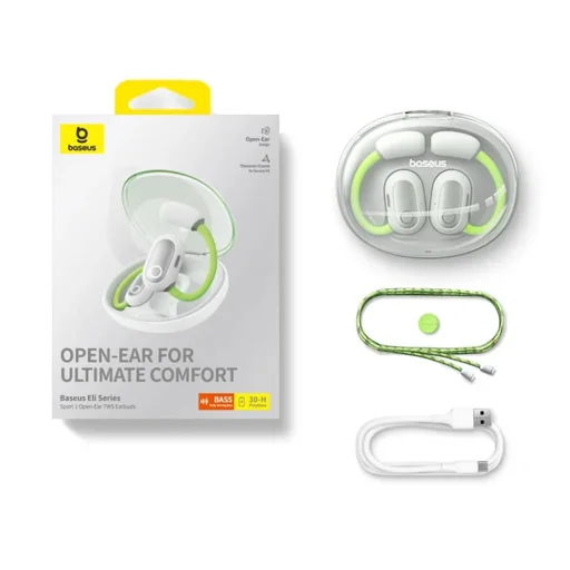 Wireless Earbuds Baseus PM20A (A00064400121-00) - Nyitott Fülű, Valódi Vezeték Nélküli, Bluetooth 5.3, 380mAh - Kozmikus Fekete - 7