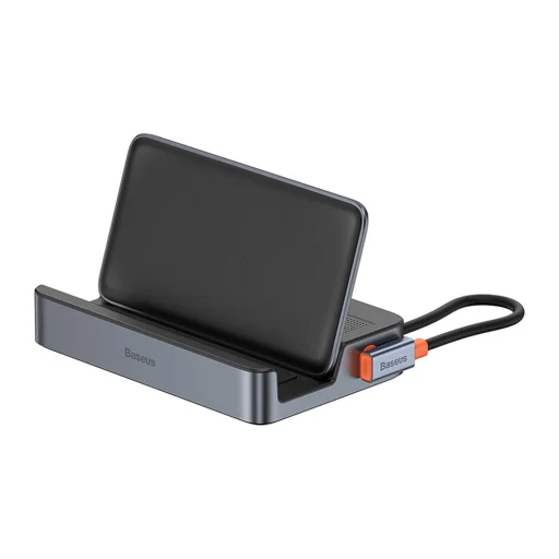 Steam Deck OLED Baseus - Docking Station GamerX Series (B00052900811-00) - 5Gbps, 4K@60Hz, PD100W, Ethernet - Fekete - 4