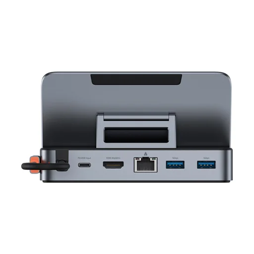 Steam Deck OLED Baseus - Docking Station GamerX Series (B00052900811-00) - 5Gbps, 4K@60Hz, PD100W, Ethernet - Fekete - 5