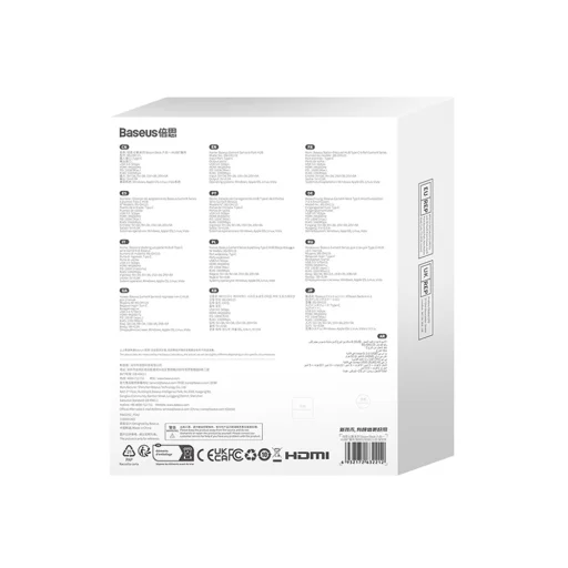 Steam Deck OLED Baseus - Docking Station GamerX Series (B00052900811-00) - 5Gbps, 4K@60Hz, PD100W, Ethernet - Fekete - 7