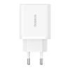 Wall Charger Baseus GaN 2x USB, Type-C, Gyors töltés, 30W - Fehér thumbnail