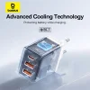 Wall Charger Baseus GaN 2x USB, Type-C, Gyors töltés, 30W - Fehér thumbnail