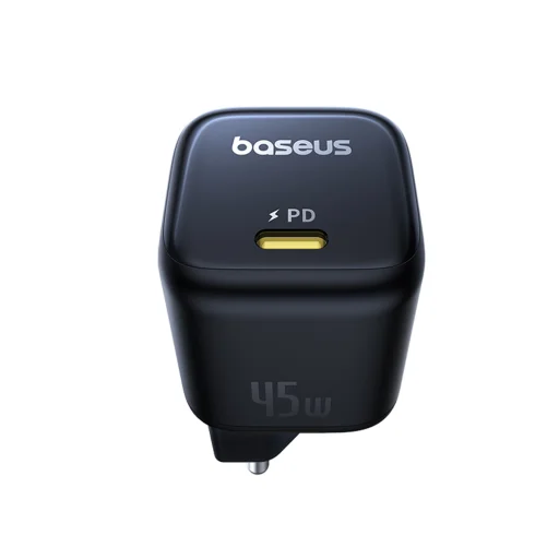 Baseus Wall Charger PicoGo (P10176800123-00) - GaN, Gyors Töltés, 45W, USB-C - Kozmikus Fekete - 3