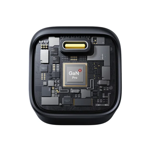 Baseus Wall Charger PicoGo (P10176800123-00) - GaN, Gyors Töltés, 45W, USB-C - Kozmikus Fekete - 4