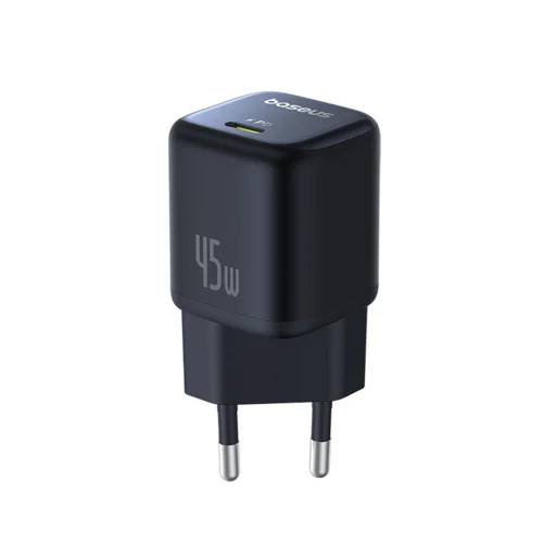 Baseus Wall Charger PicoGo (P10176800123-00) - GaN, Gyors Töltés, 45W, USB-C - Kozmikus Fekete - 1