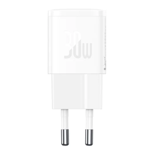 Wall Charger Cube Pro (CCXF000302) - Gyors töltő, Type-C, 30W Baseus - Fehér - 2