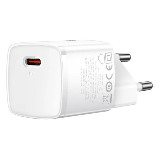 Wall Charger Cube Pro (CCXF000302) - Gyors töltő, Type-C, 30W Baseus - Fehér - 5