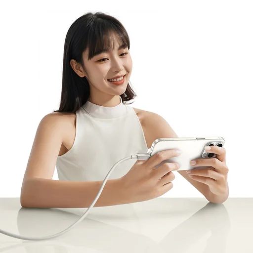 USB-C to Type-C, 100W, Gyors töltés, 480Mbps, 2m - Galaxy Titanium Gold Baseus Data Cable Titanium (P10378100G21-01) - 21